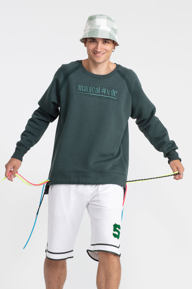 ERKEK KOYU YEŞİL SWEATSHIRT 1100